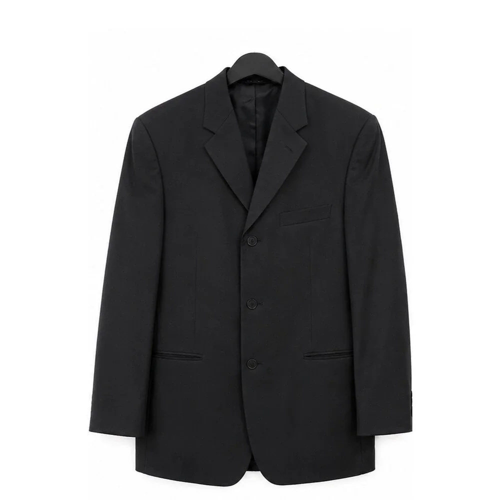 Alfani Men's Black Tencel Linen Blazer Sport Coat Size 40S